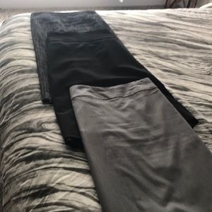 3 skirts in black, grey, charcoal